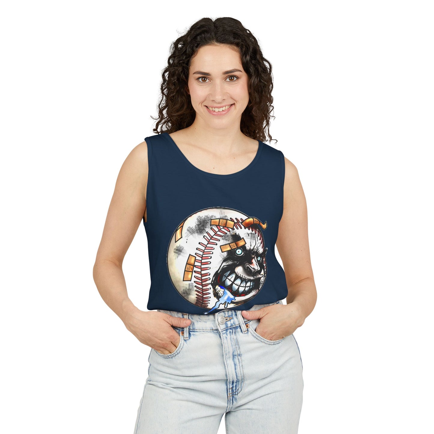 Avid Fan Collection Baseball I Women DTG Tank Top