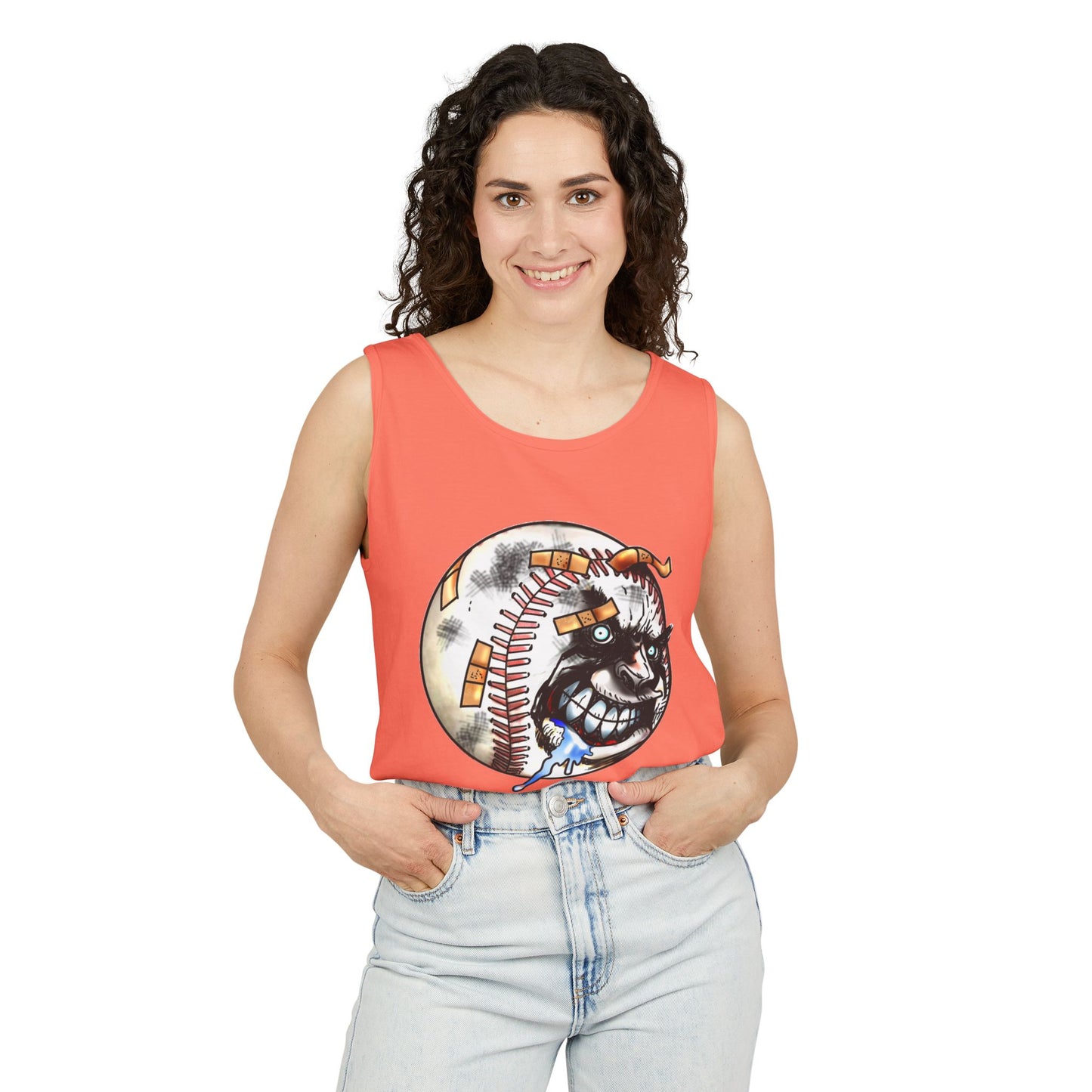 Avid Fan Collection Baseball I Women DTG Tank Top