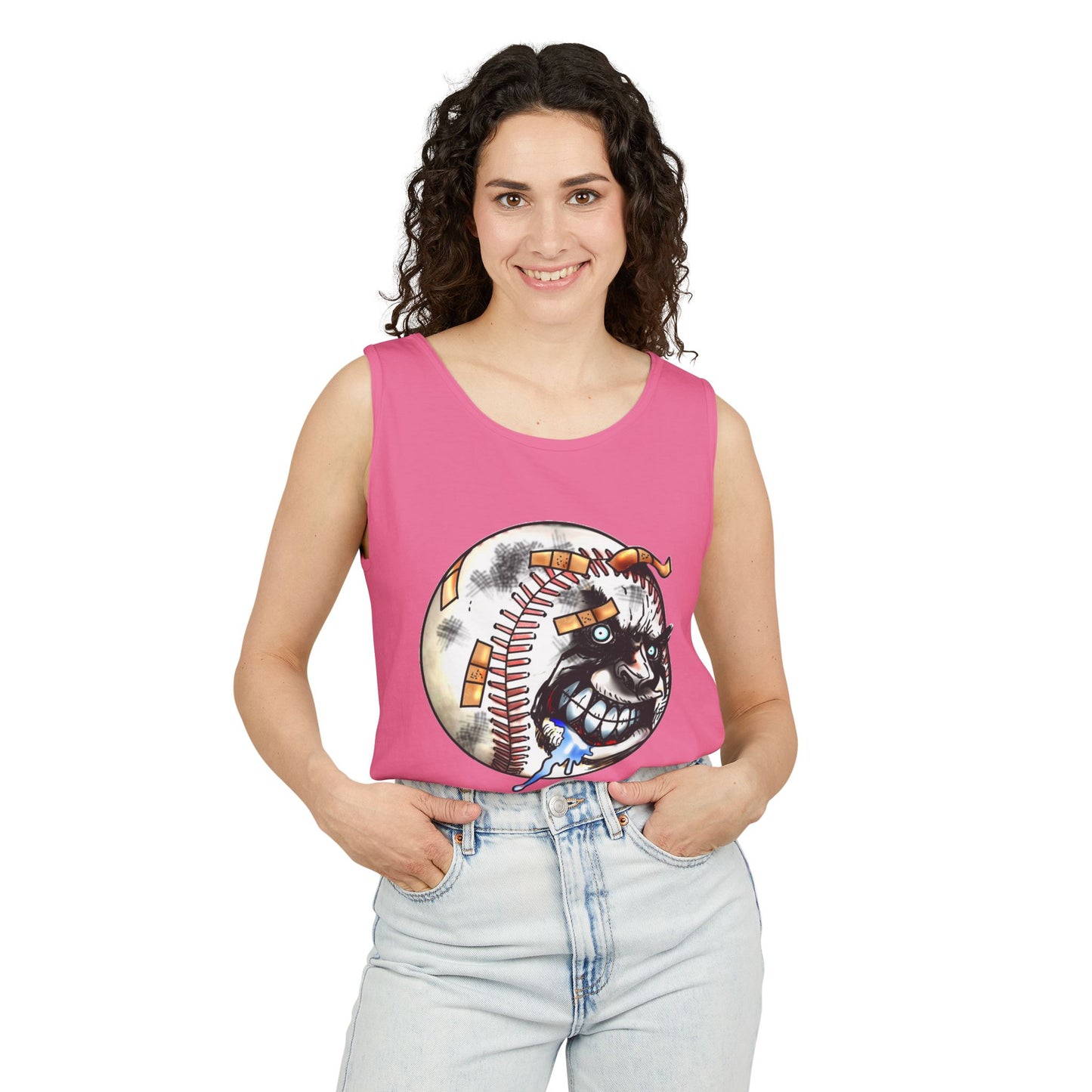 Avid Fan Collection Baseball I Women DTG Tank Top
