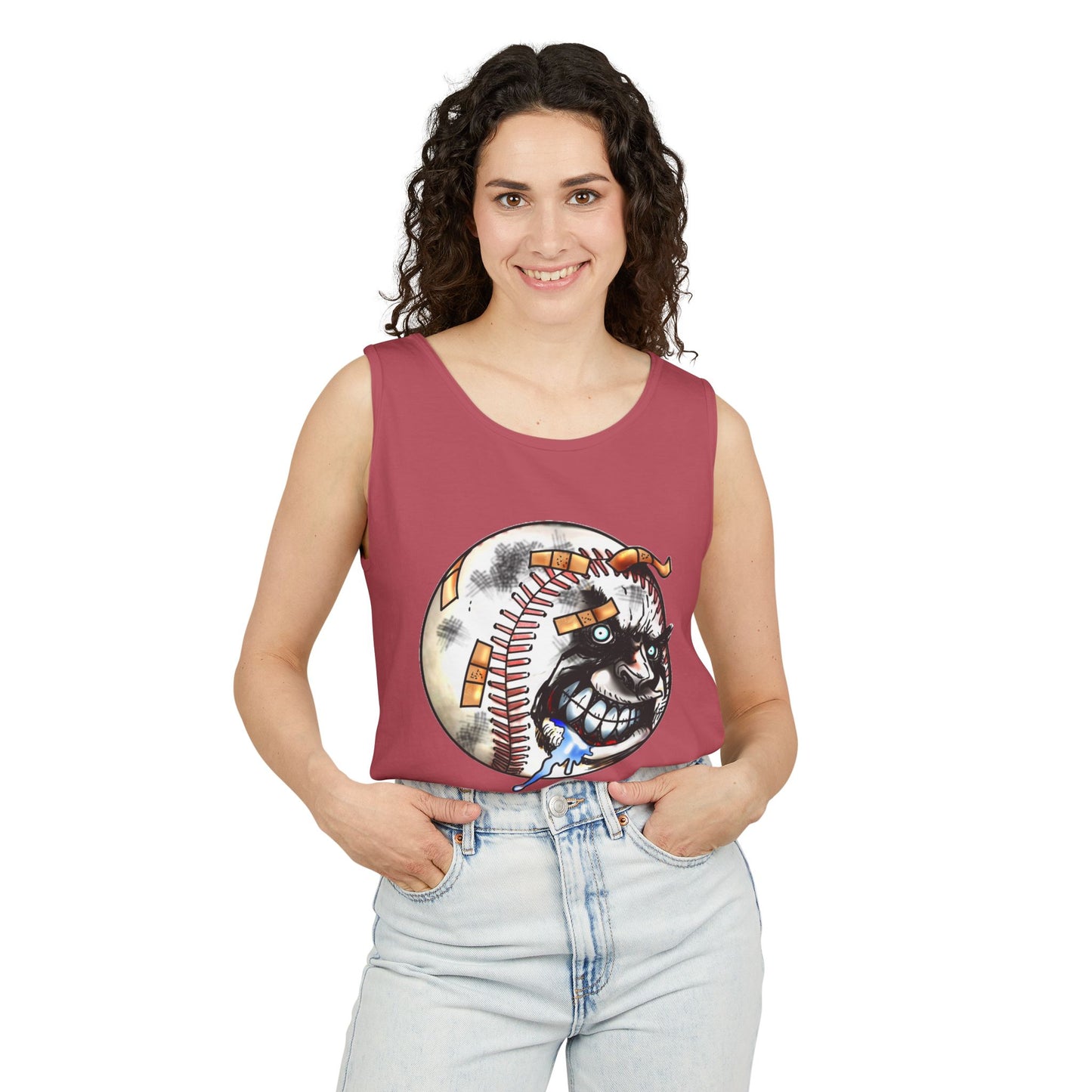Avid Fan Collection Baseball I Women DTG Tank Top